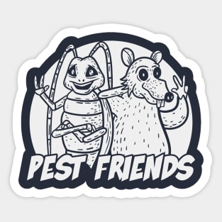 Pest Friends (Mono) Sticker